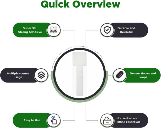 100pcs Hook and Loop Cable Ties, Sticky-Back Cable Straps, Cable Clip,Cord Organizer, Wire Management Household & Office Essentials (White)