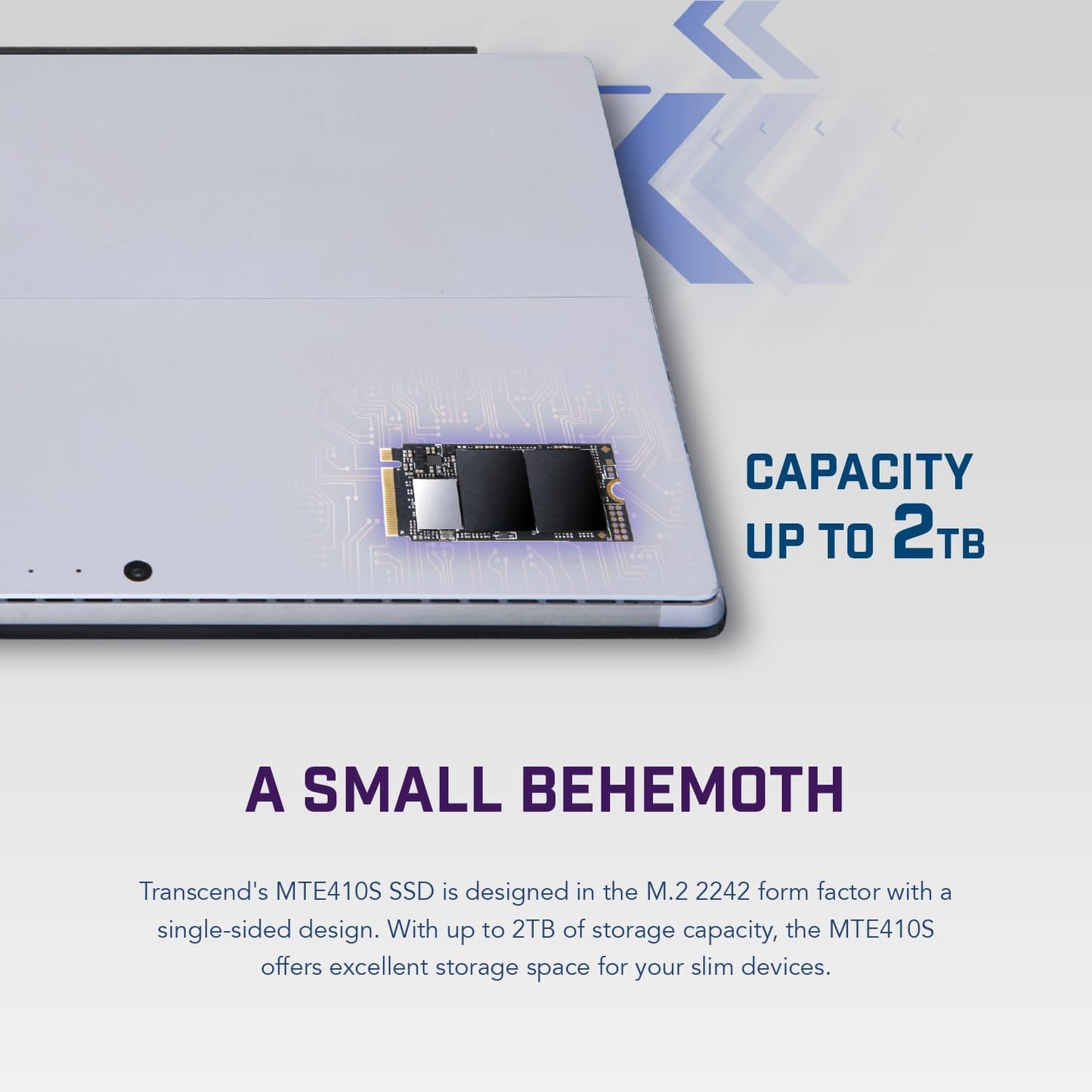 Transcend 1TB M.2 2242 SSD, Up to 5000MB/s, PCIe Gen4x4 NVMe 3D TLC, for Ultra-Thin Laptops, Lenovo ThinkPad, Yoga Gen 6, ASUS ExpertBook, ZenBook, Mini PC, DRAM-Less Design for Low Power Consumption