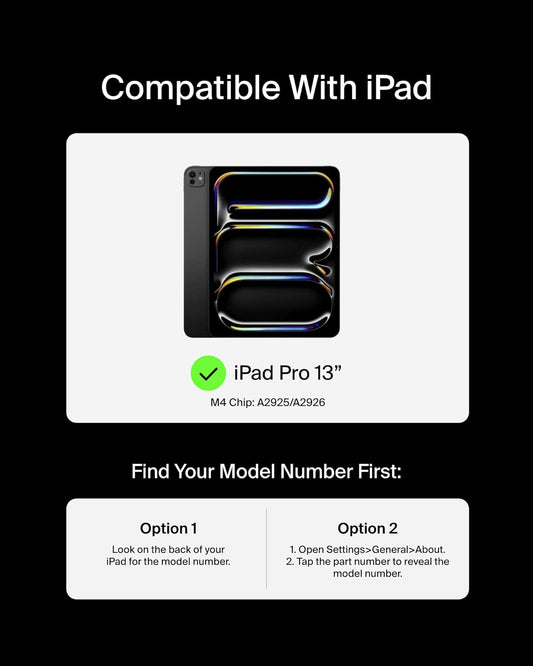 Belkin Pro Keyboard Case w/Magnetic Stand, Backlit Bluetooth Keyboard, Multi-Gesture Controls, Magnetic Apple Pencil Storage Compatibility, & Multimedia Keys for iPad Pro 13" (M4) - Black