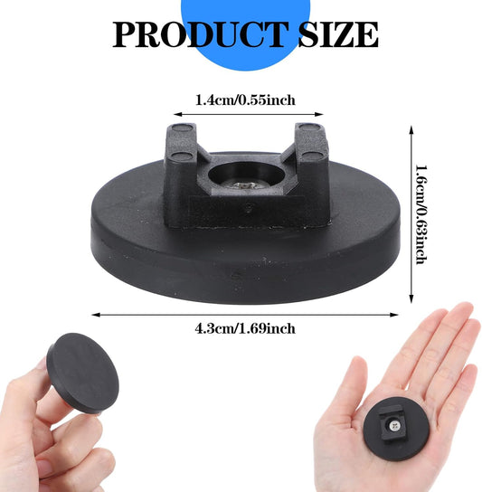 15 Pcs Magnetic Cable Clips Zip Tie Mount Base Black Magnetic Wire Holder Multipurpose Cable Ties Mount Wire Clips Management Base Electrical Cable Ties Supplies for Cable Wire