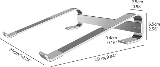 Aluminum Drum Controller Stand Portable Cooling Stand Compatible with NI Maschine Plus MK3/Ableton Push 3 (Silver)
