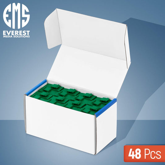 Everest RJ45 CAT6 Keystone Coupler in Green (48-Pack) - RJ45 Coupler - Cat6 Keystone Jacks