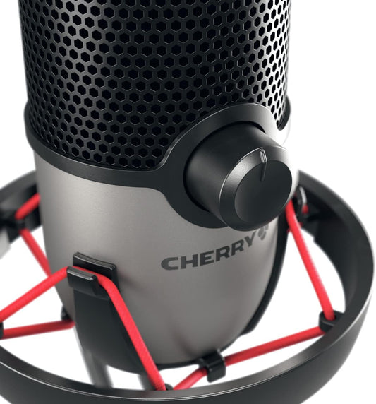 Cherry UM Series 3.0, 6.0 and 9.0 PRO RGB USB Microphone for PC, Mac, Gaming, Recording, Streaming, Podcasting, Studio and Computer Condenser. (UM 6.0 Silver)
