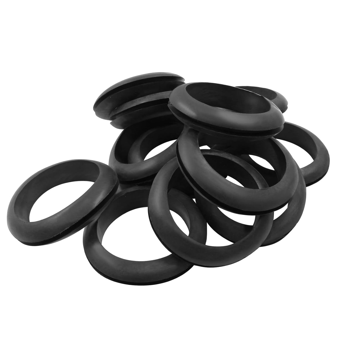 12 Pcs Rubber Grommets, 1-3/4" Inside Diameter 2" Drill Hole Rubber Wire Grommets O Ring Grommets for Wire, Firewall, Cables, Plugs, Automotive