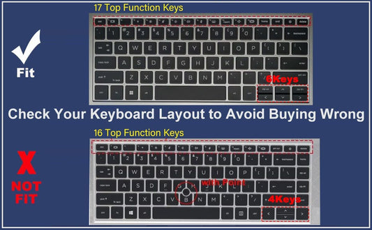 Keyboard Cover for HP EliteBook 830 835 840 845 1040 G9 G10 2023 2022 13.3 14 inch Laptop Accessories Keyboard Protective Skin (Not fit The 830/840/845/1040 G8 G7 G6 G5 G4 G3) -Ombrepink