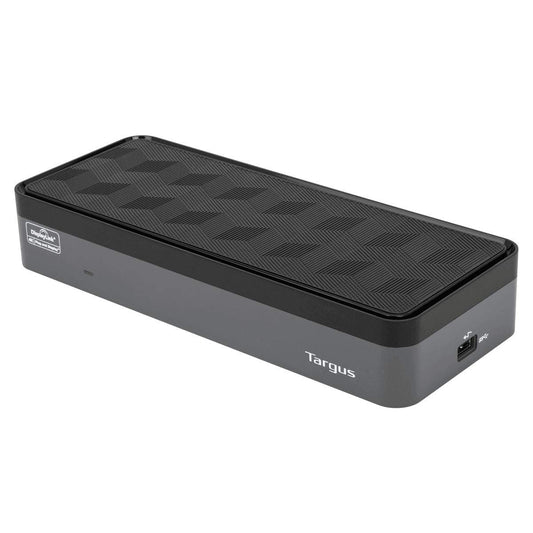 Targus USB C Universal Docking Station with Quad 4K(QV4K), Docking Station Single 5K/Quad 4K UHD Display,USB C Laptop Docking Station with 4 DisplayPort or 4 HDMI Ports/100W Power Delivery(DOCK570USZ)