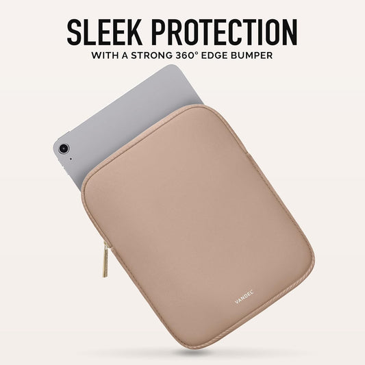Vandel 9-11 Inch Tablet Sleeve, iPad Sleeve 11 inch Travel Pouch, Fits iPad Pro 11 Inch M4/ 10th Generation 10.9, 9/8th Gen 10.2/ Air 11" 5/4/3 10.9"/10.5", Pro 11 M2, Tab S8/S9
