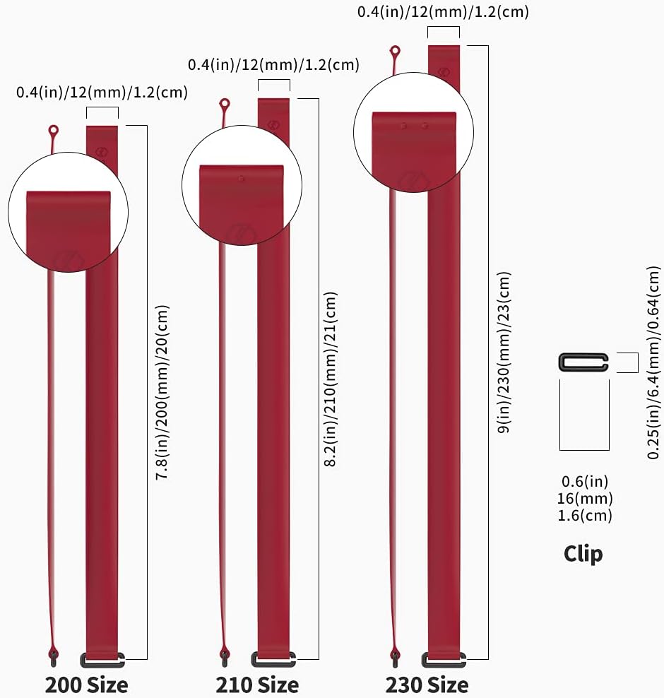 C-Shaped Clip Finger Phone Grip, Sinjimoru Silicone Cell Phone Strap for Phone Case with Clip as Phone Loop Holder for iPhone Case & Samsung Phone. Sinji Loop Clip Wine Red 200
