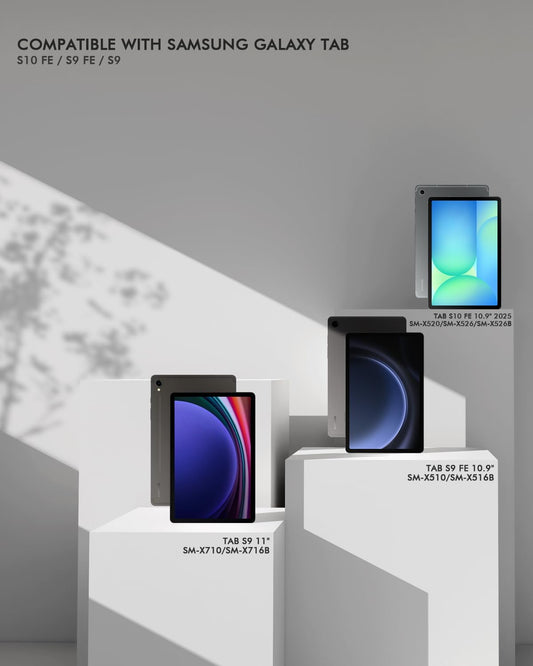 Doohoeek Keyboard Folio for Samsung Galaxy S10 Fe 10.9" 2025 / S9 FE / S9, Bluetooth Keyboard Touch with 7-Color Backlit & Any-Angle Stand & Cover Case for Galaxy S10 Fe 10.9-Inch Accessory