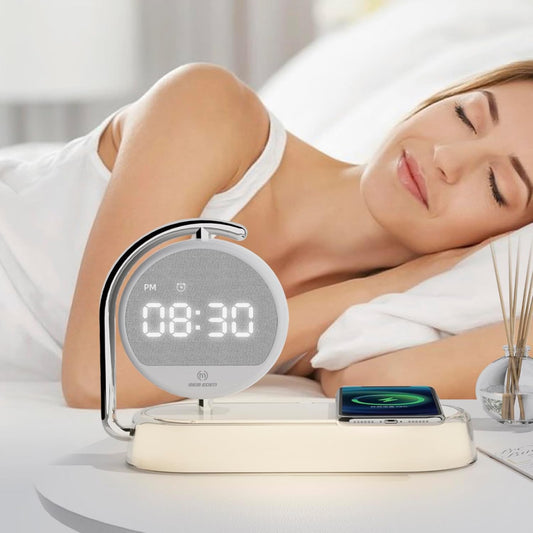 3 in1 mutifunction Mobile Wireless Charger with Digital Clocks and Night Lights fit for All Series Mobile That Support Wireless