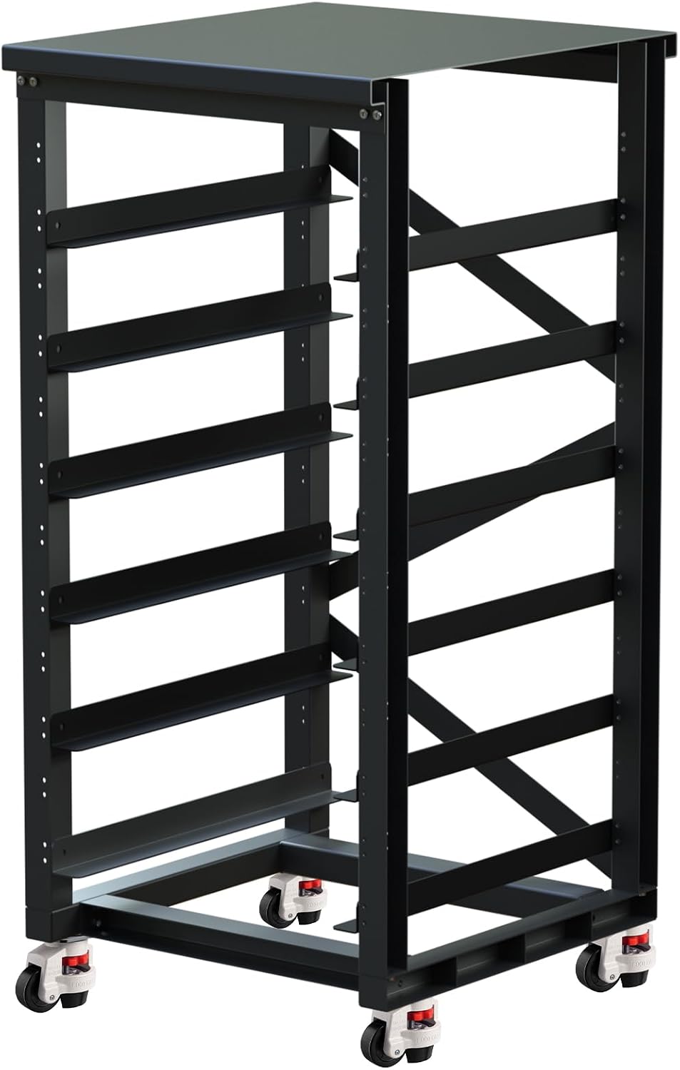 ECO-WORTHY Home Power Station Backup Power,10000W AC Output+30720Wh LiFePO4 Battery with Communication Bluetooth WiFi+6-Layer Movable Server Cabinet for Home Backup,Emergency,Solar System Components