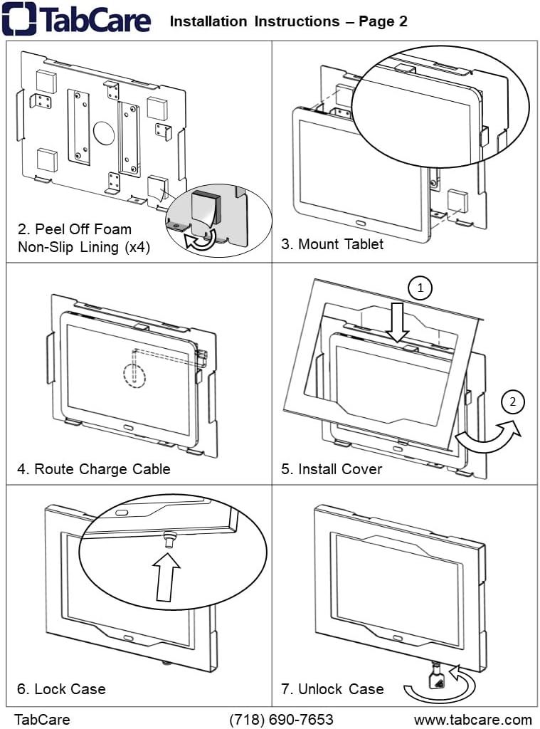 TABcare Locking Security Metal Case for Apple iPad Air 11" 2024 6th gen. for Kiosk, POS, Store, Show Display (White, iPad Air 11 2024)