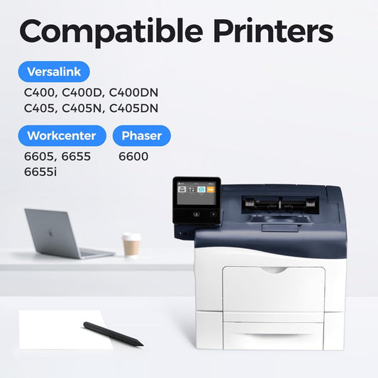 C400 C405 Drum Unit 108R01121 Imaging Drum (Black Cyan Magenta Yellow 4-Pack) Replacement for Xerox Versalink C400 C400D C400DN C405 C405N C405DN Phaser 6600 Workcenter 6605 6655 6655i Color Printer