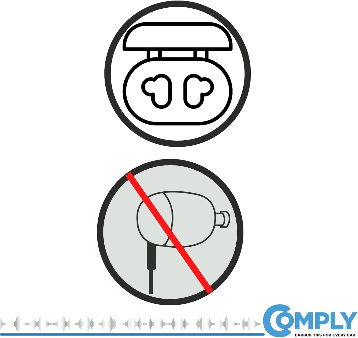 Comply Memory Foam Replacement Earbud Tips for Beats Fit Pro & Beats Studio Buds | Ultimate Comfort, Secure Fit, Superior Noise Isolation | Black, Medium (3 Pairs)