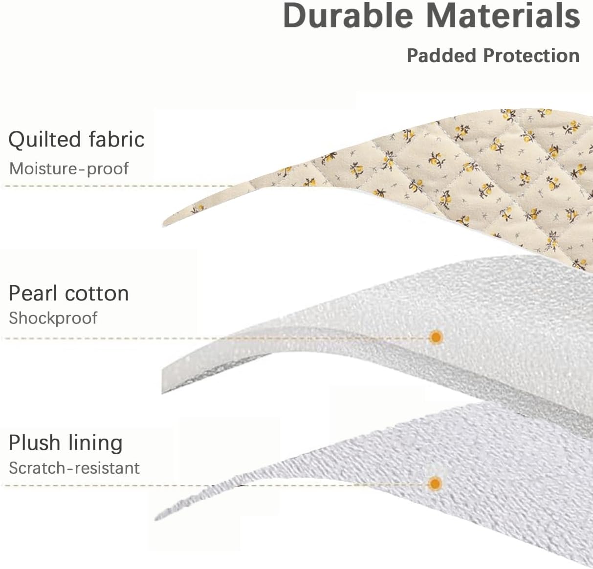 Puffy Laptop Sleeve 13-15.6 Inch Cute Quilted Laptop Protective Case Padded Floral Computer Sleeve for MacBook (A-Yellow, 13 Inch)