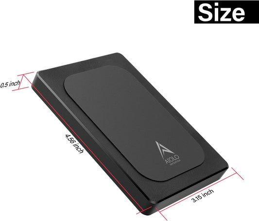 500GB Ultra Slim Portable External Hard Drive HDD-USB 3.0 for PC, Mac, Laptop, PS4, Xbox one,Xbox 360 Model A4
