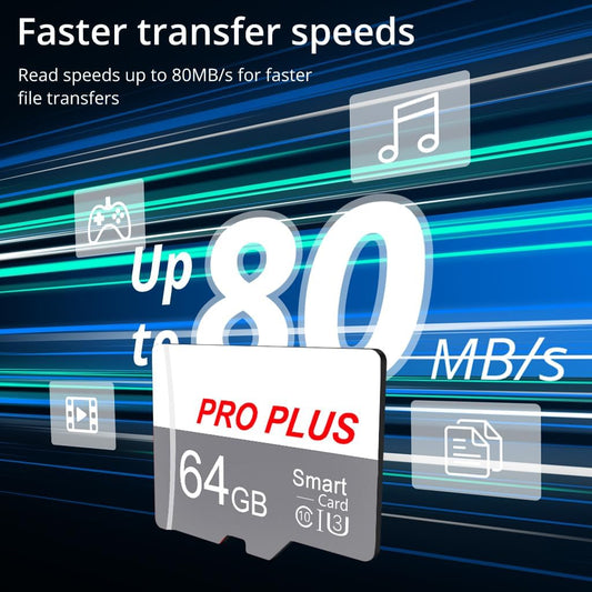 2 Pack TF Card 64GB with Adapter, High Speed Memory Card, UHS-I C10 A1 Memory TF Card for Tablet/Mobile Phone/Camera/Car Audio/Game Console (TF183 White Gray 64GB)