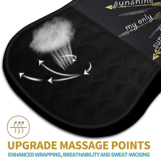 Hokafenle Ergonomic Mouse Pad Wrist Support with Massage Design, Wrist Rest Pain Relief Mousepad with Memory Foam&Non-Slip PU Base, Mouse Pads for Wireless Mouse & Desk (12x8 inch,Inspirational)