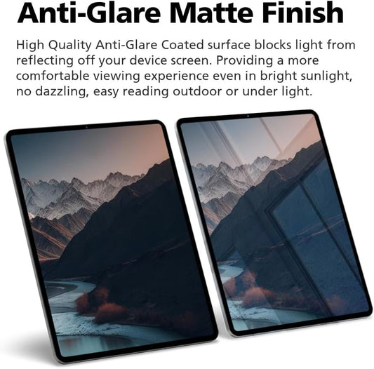 2-Pack Anti Glare Screen Protector with Blue Light Filter For iPad Air 13 inch M3 2025 & M2 2024, Anti-Glare Matte PET Film, Anti-Fingerprint, High Touch Sensitivity, Easy Installation