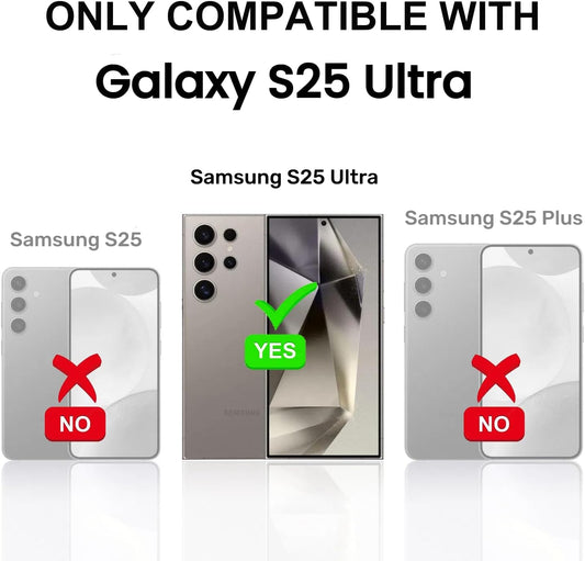 Korecase for Galaxy S25 Ultra Camera Lens Protector, 9H Tempered Metal Glass Anti Scrach Rear Camera Screen Protector, Shockproof Metal Ring Lens Protection for Samsung Galaxy S25 Ultra,Colorful