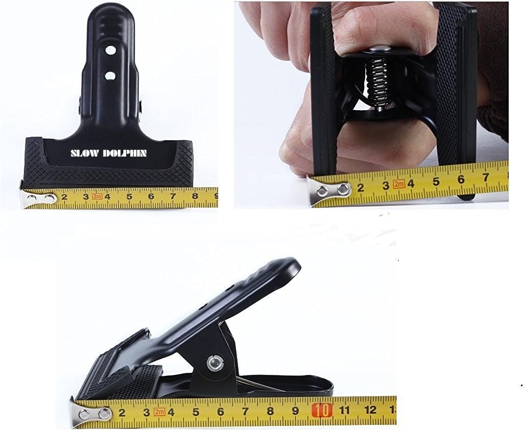 SLOW DOLPHIN Tripod Camera Clip Clamp Flash Reflector Holder Mount with 1/4 Inch Screw 360 Degree Swivel for Studio Backdrop Camera SLR, Digital SLR, Video Came(Black)