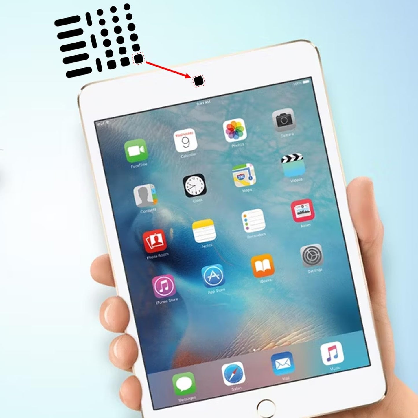 Universal Webcam Covers - Privacy Protection Accessory, No Residue Application, Safe Screen Closure - Dots,Squares and Bars, 26 Pieces - Black