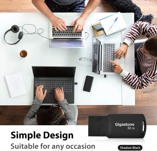 GIGASTONE V70 32GB USB 2.0 Flash Drive Thumb Drive Memory Stick Pen Drive Capless Design Pen Drive