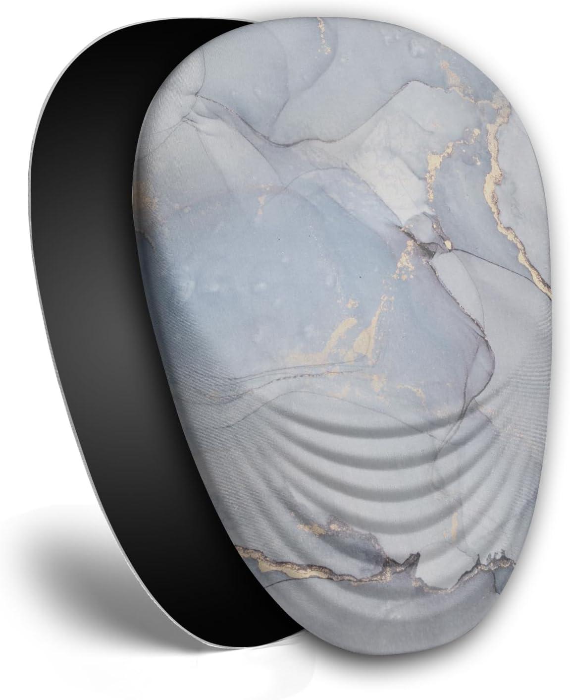 Ergonomic Mouse Pad with Wrist Rest Support,Mousepad Relief Carpal Tunnel Pain, Entire Memory Foam Mouse Pad with Non-Slip PU Base, Wireless Mouse Pad, Cloud Marble