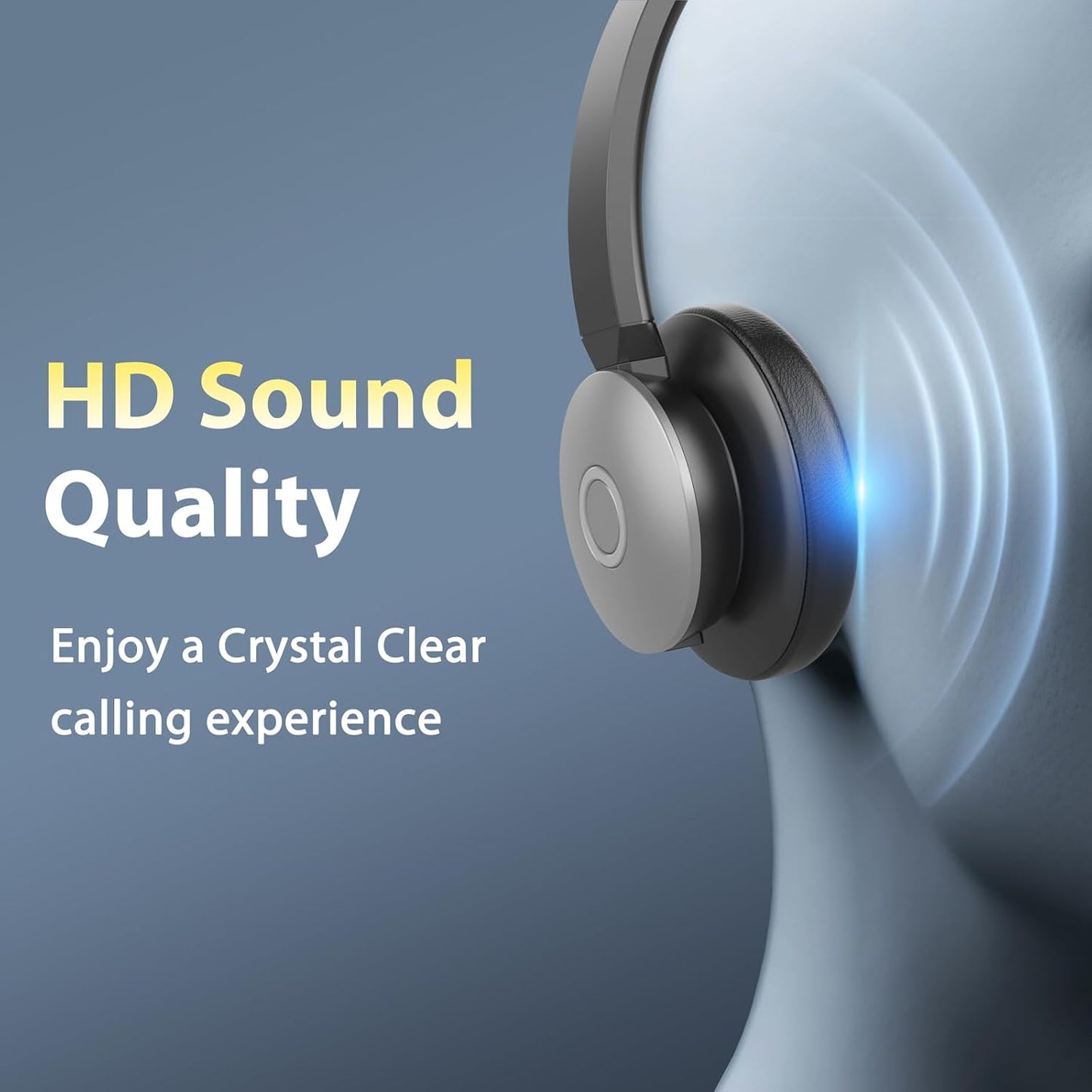 Earbay USB Headset with Microphone for PC, Headset with Mic, Computer Headset with Noise Canceling Microphone for Laptop, Wired Headphones with Mic for Work from Home/Call Center/Open Office