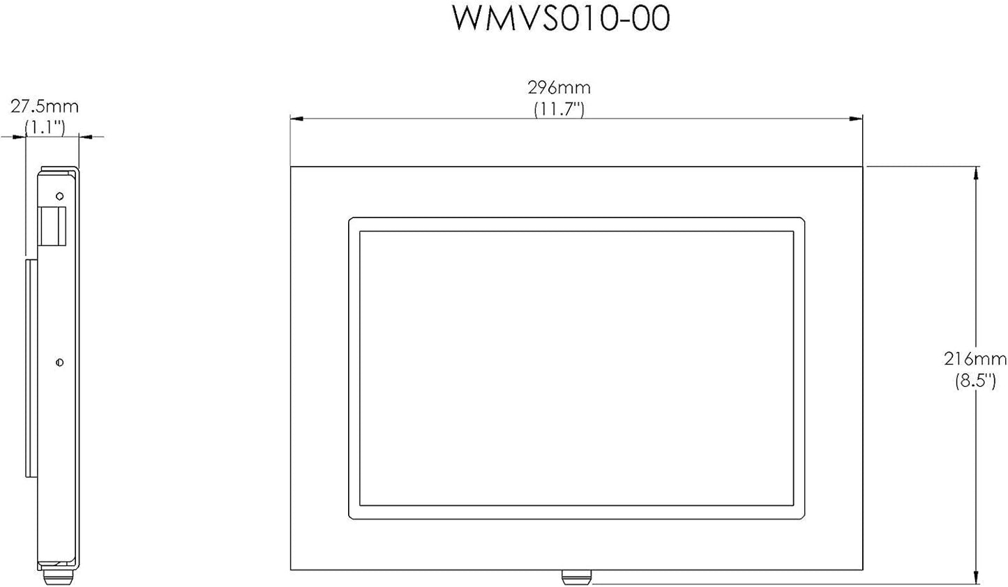 TABcare Locking Anti-Theft Metal Case for Samsung Galaxy TAB A 10.1 2016 Tablet for Kiosk, POS, Store, Show Display, Time Clock (TAB A 10.1 SM-T580, White)