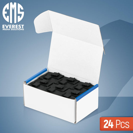 Everest Cat6 RJ45 Keystone Coupler (24-Pack) - Black - Female to Female - Ethernet Coupler