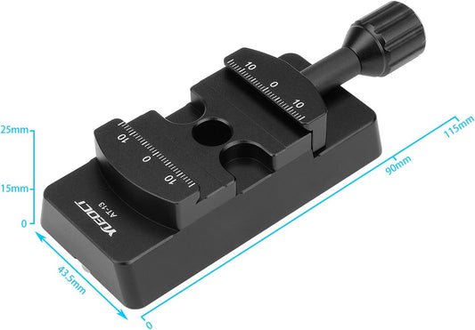 V Size Rail Bar Dovetail Mounting Plate with Arca Swiss Type Clamp for Vixen Style Dovetail Saddles Telescope Scope Adapter Mount Base OTA Equatorial Tripod Sky Astrophotography - Vixen to Arca