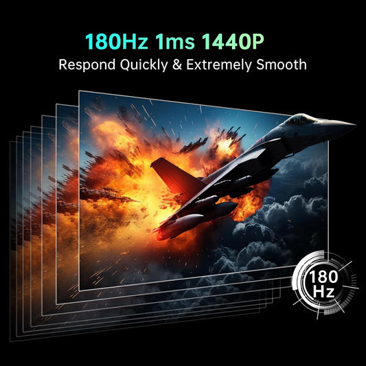 KTC 32 inch Curved Gaming Monitor, 180Hz 1ms MPRT, 2K 1440P 144Hz Monitor, 1500R HVA Display, Adaptive Sync, HDR, 120% sRGB, DisplayPort HDMI, Vesa Support 3.9x3.9'', PC Moniter for Gamers