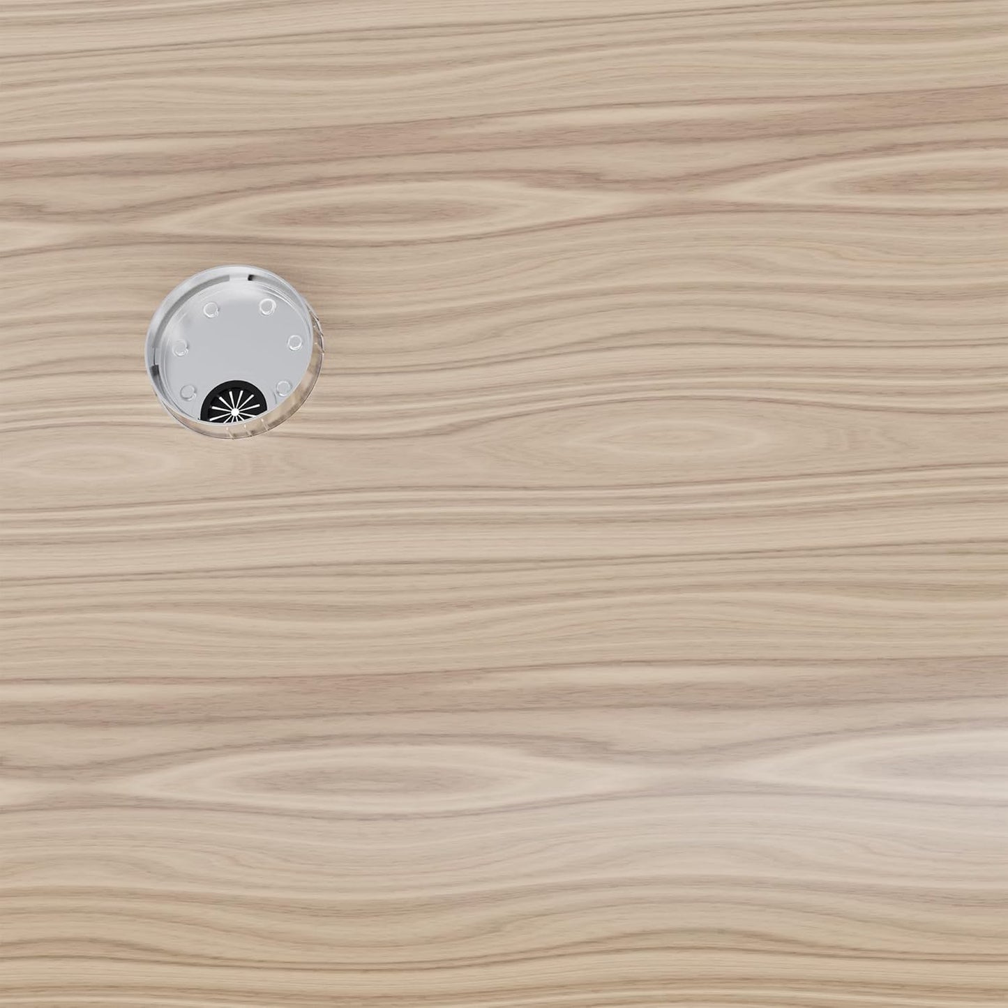 Desk Grommet 3-1/8 Inch 80mm, Zinc Alloy Computer Desk Wire Hole Cover, Office Desktop Cord Cable Hole Metal Ring, Brushed Silver