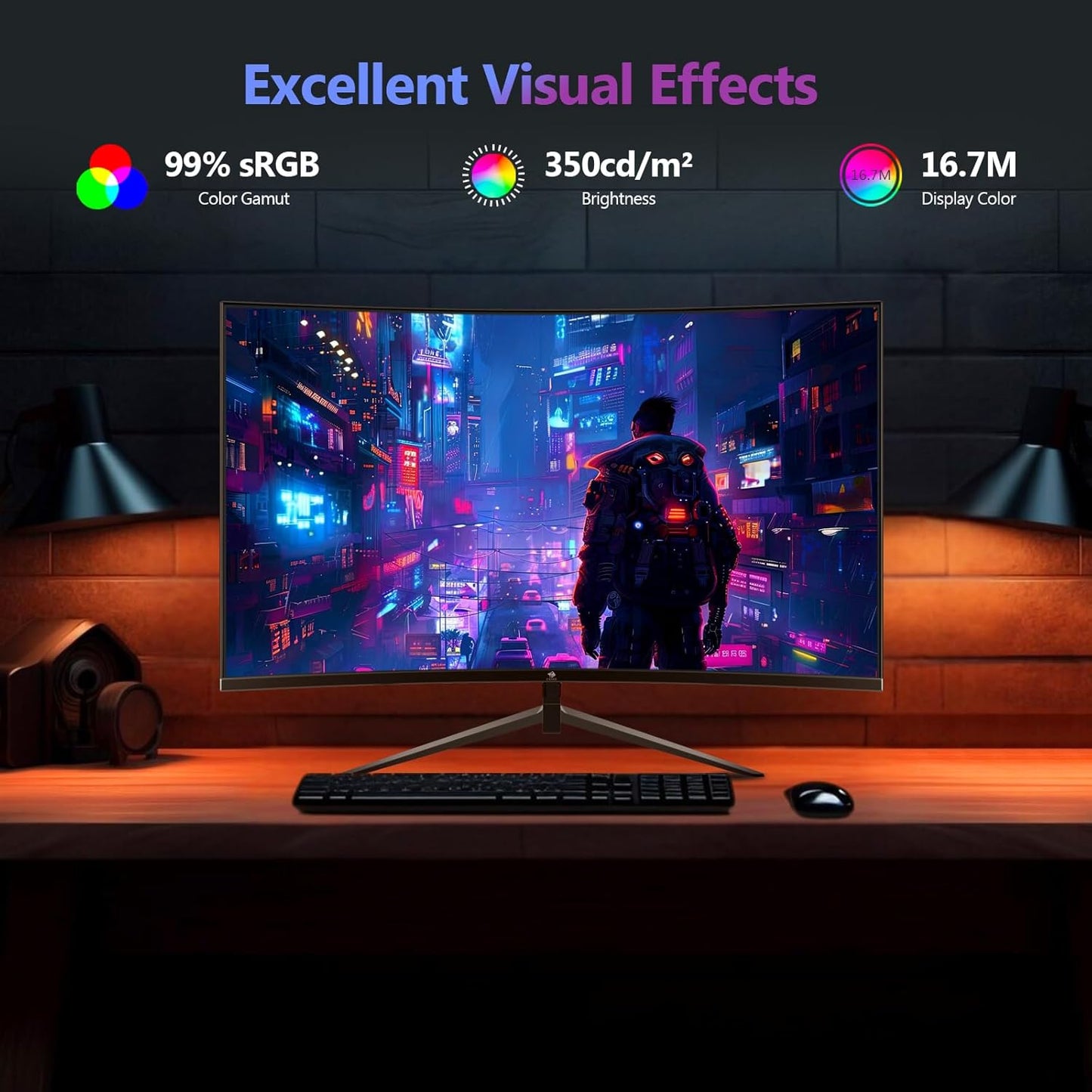 Z-Edge 27 inch Curved Gaming Monitor, FHD 1080P 200Hz 165Hz 144Hz Curved 1500R PC Monitor, MPRT 1ms Monitor, 350nits, 16.7M Colors, UG27 Frameless Bezel, 1X DP 1.4 Ports and 1X HDMI 2.1 Ports