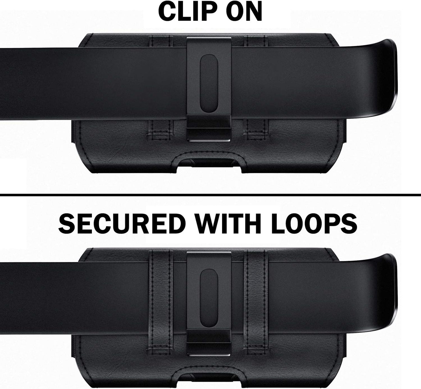 DeBin Holster for Samsung Galaxy Ultra Models s25 s24 s23 s22 s21, Note 20, A13, A32, A02s A03s, A12 A11 A71 A13 Cell Phone Belt Holder Clip Case Pouch Cover (Fits Protective Case on) Black