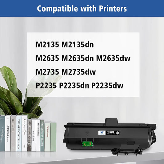 VICTORSTAR TK1152 TK-1152 1T02RV0US0 Compatible Toner Cartridges 3000 Pages 2 Blacks for Kyocera ECOSYS M2135 M2135dn M2635 M2635dn M2635dw M2735 M2735dw P2235 P2235dn P2235dw Printers