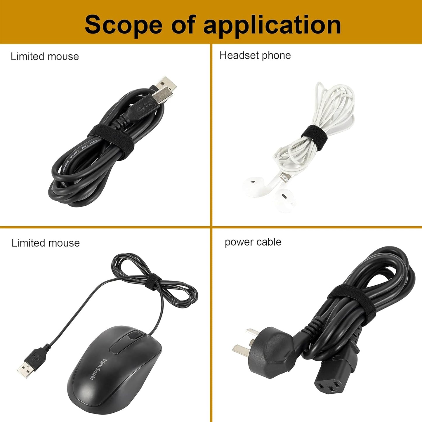 Reusable Wire Management Roll Nylon Fastening Cable Ties Straps Xnakko 3/4 inch double-sided hook and loop tape (Black, 25 yards)