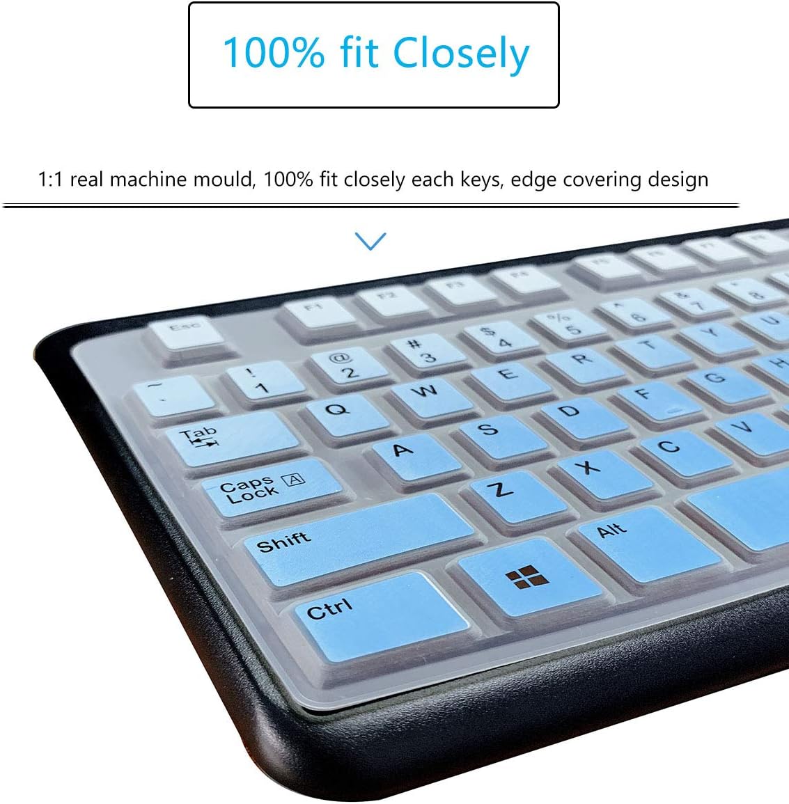 MUBUY Keyboard Cover & Skin Protector for Logitech MK120 - keyboard Protective Skin, US Layout