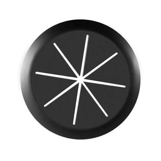 HYCC 2 Inch Desk Grommet Black, Desk Hole Cover for Cables, Flexible Cable Grommet - 5 Pack