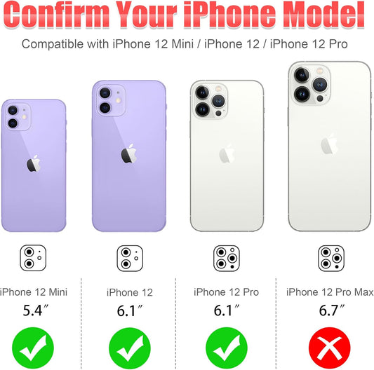 AGVEE 3+3 6 Pack Camera Lens Cover Protector for iphone 12 Series & 11 Series - Bling Diamond & Glitter Metal Ring 9H Tempered HD Glass, Purple