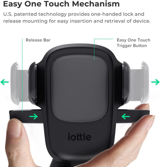 iOttie Easy One Touch Signature Air Vent & Flush Mount Combo - Universal Car Mount Phone Holder for iPhone, Google, Samsung, Moto, LG, and all other Smartphones