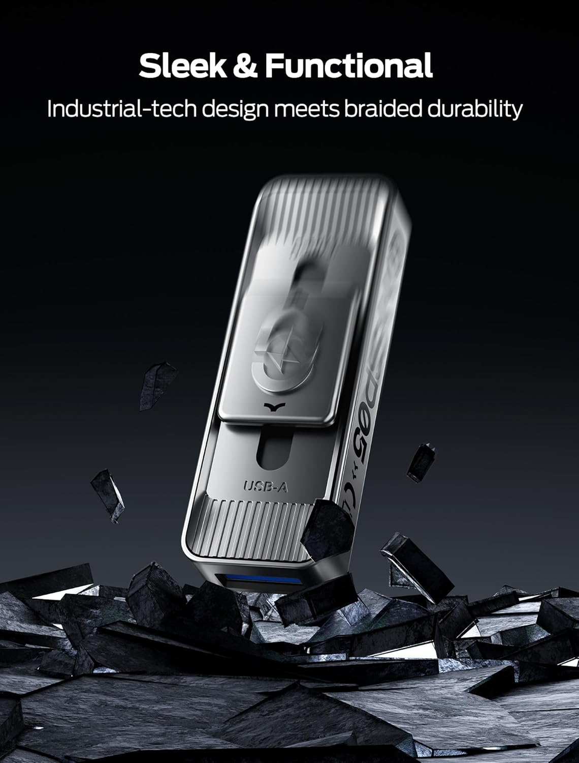 MOVE SPEED 1TB Solid State Drives with Dual Ports & Push-Pull Design — 560MB/s Read Speed, Type C + USB 3.2 Drive Portable ssd for iPhone 15/16/17/Android/Mac