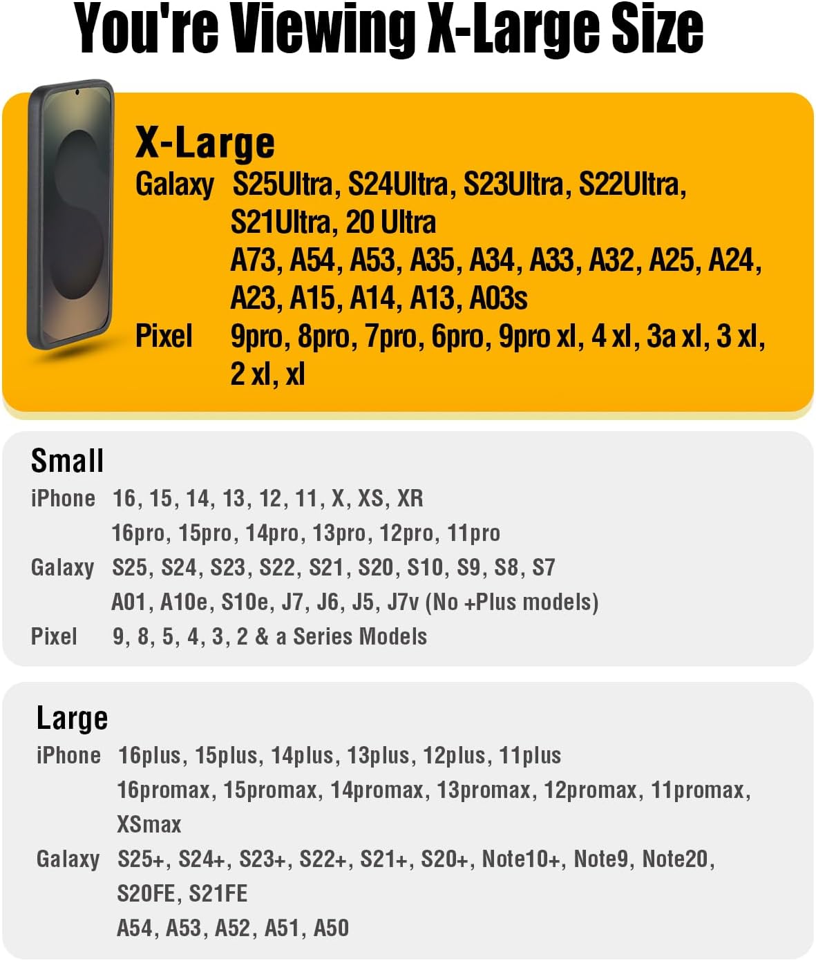 Holster for Samsung Galaxy Ultra S25 S24 S23 S22 S21 Note 20, Google Pixel 8 9 Pro XL – Extra Large Cell Phone Belt Holder Case with Clip, ID Card Pouch - Brown