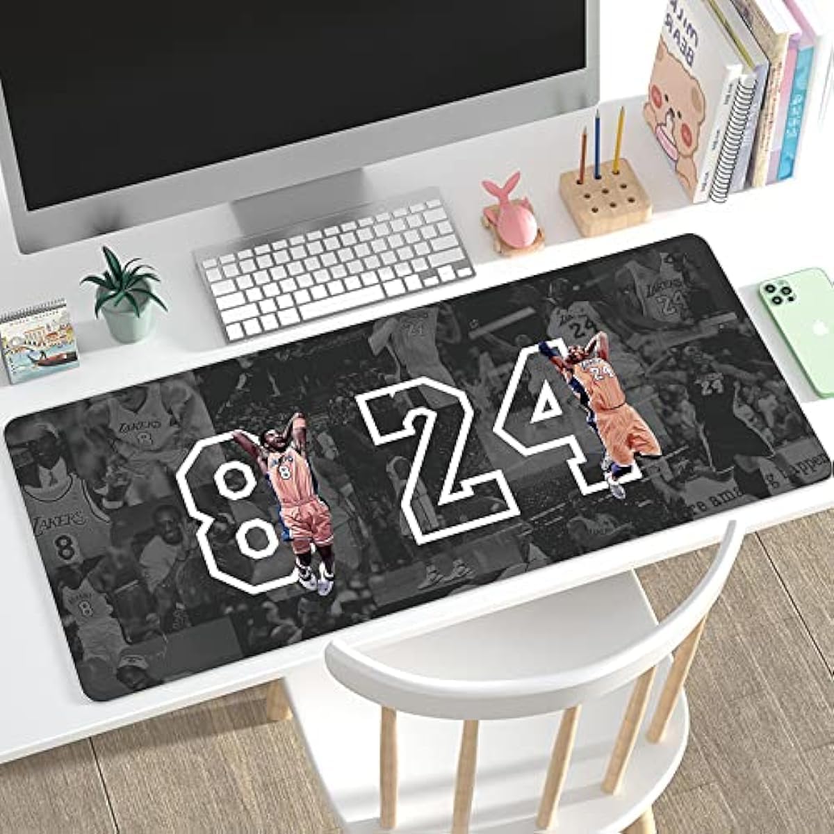 RTGGSEL 31.5x11.8 Inch Non-Slip Long Extended Large Gaming Mouse Pad with Stitched Edges XL Laptops Keyboard Mouse Mat(8&24)