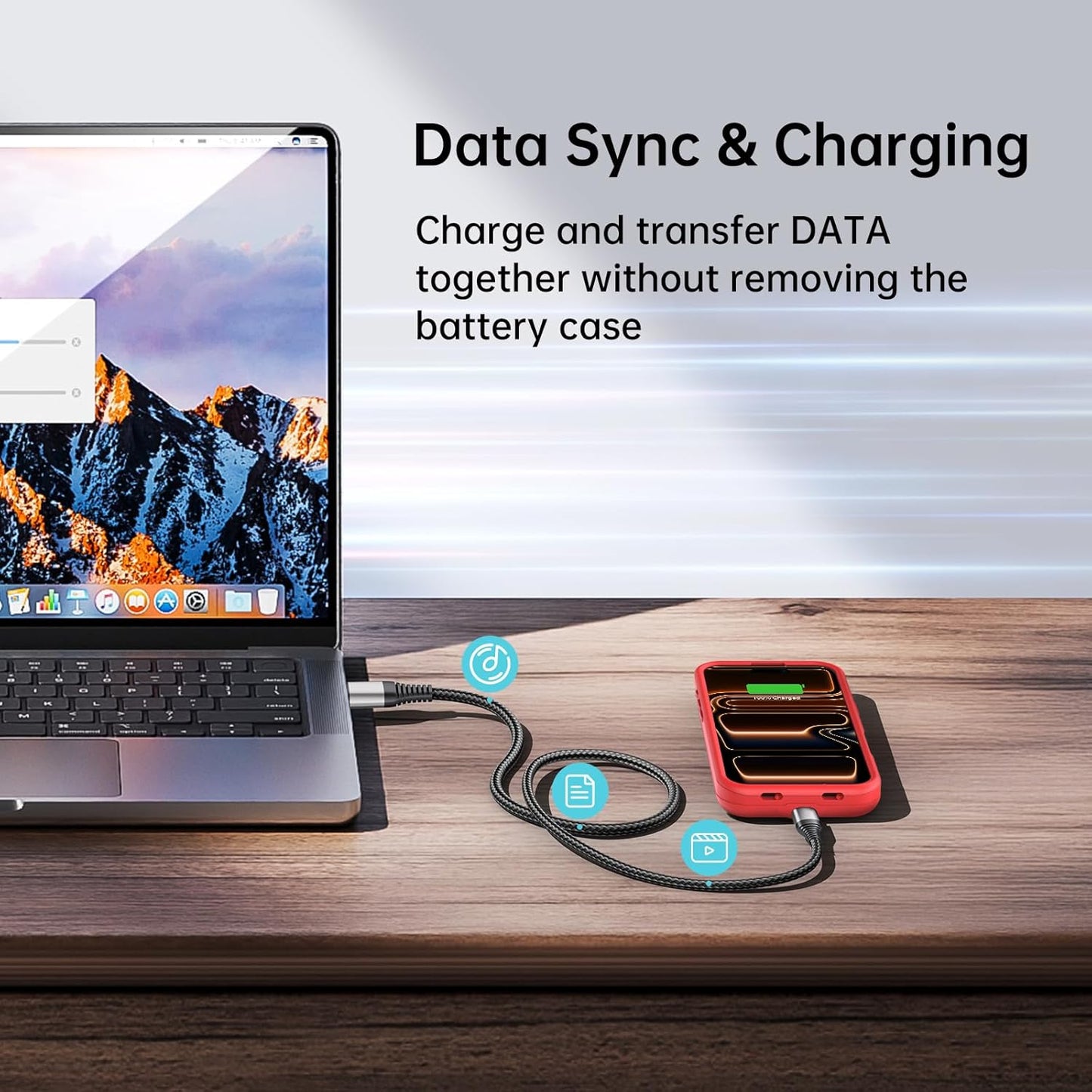 GIN FOXI Battery Case for iPhone 17 AIR, Charging Case Charger 8500mAh Ultra-Slim Lightweight Powerful Battery Pack 15W Fast Rechargeable Anti-Fall TPU Juice Box for iPhone 17 AIR (6.5") Red