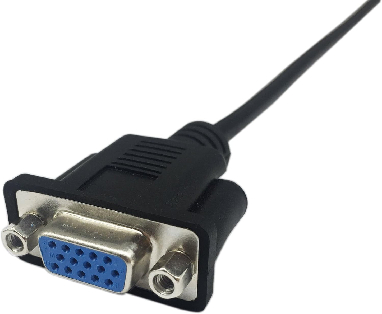 CERRXIAN 1ft VGA SVGA 15 Pin HD15 Male to Female Adapter Video Monitor Extension Cable for PC Laptop TV Porjector(mf)