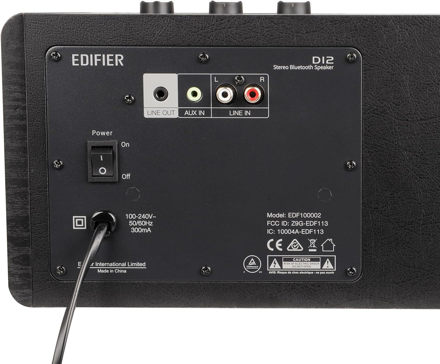 Edifier D12 Integrated Desktop Computer Speakers with Bluetooth 5.0, Wireless Stereo Tabletop Speaker 70 Watts RMS with Subwoofer Line Out, RCA, Aux Input for PC Monitor Laptop -Black