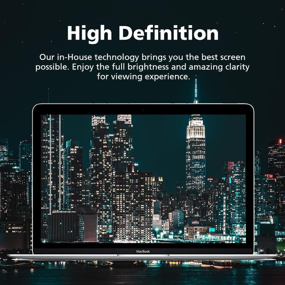 Magnetic Privacy Screen Protector for MacBook Air 13.6 Inch (2024 M3), Removable Anti Glare Anti Blue Light Anti Spy Screen Filter