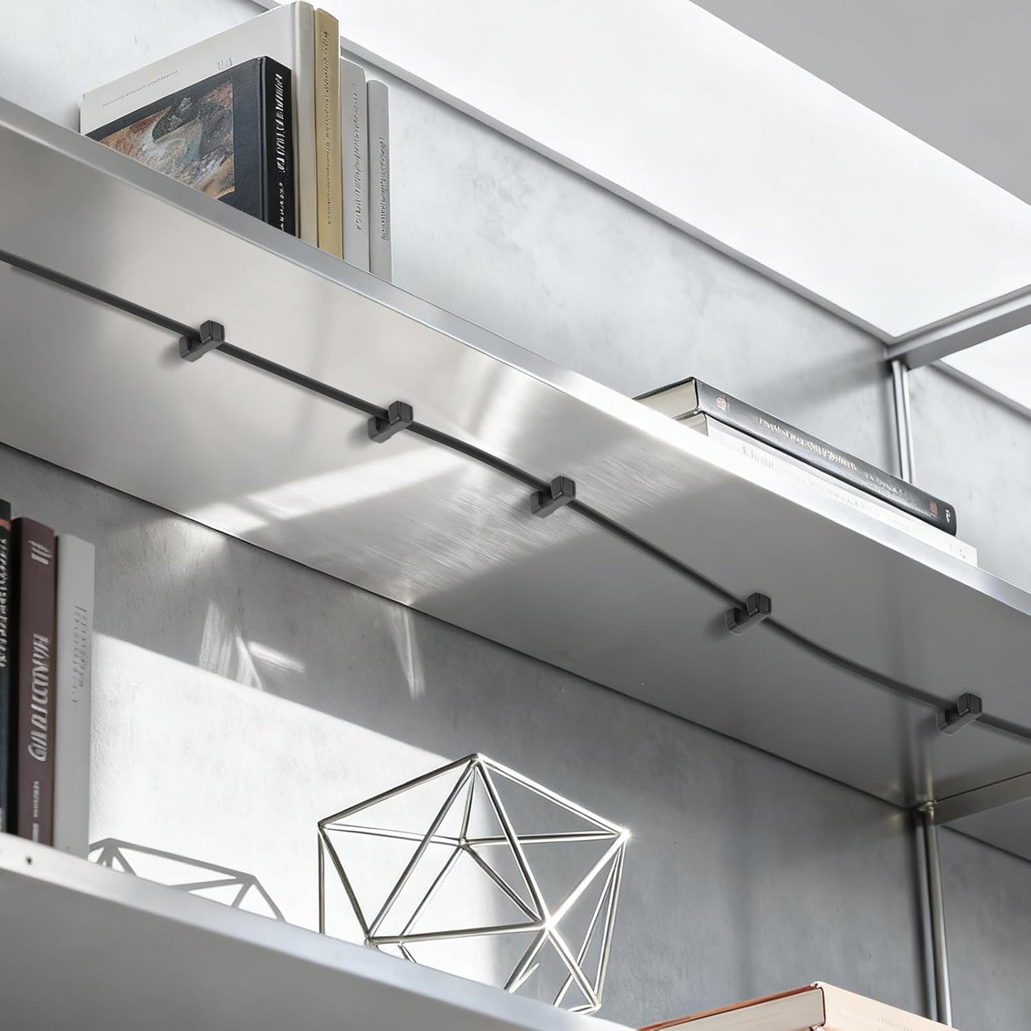 10 Pack Magnetic Cord Organizer Holder, Cable Clips - Strong Magnet Wire Management for Desk, Under Desk, Nightstand, Office, Car, Kitchen, Adjustable